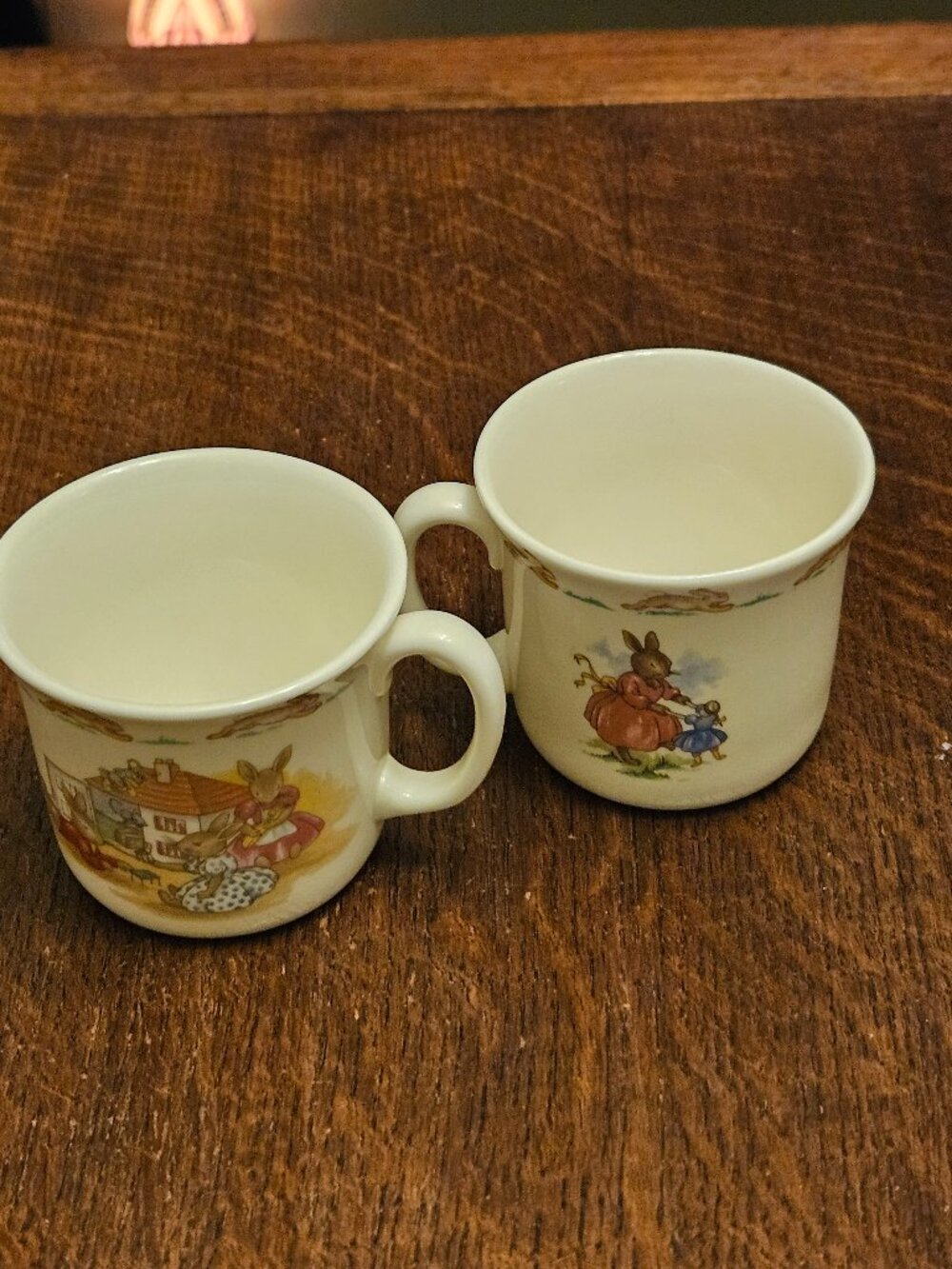 Pair of Royal Doulton "Bunnykins" Porcelain Mugs